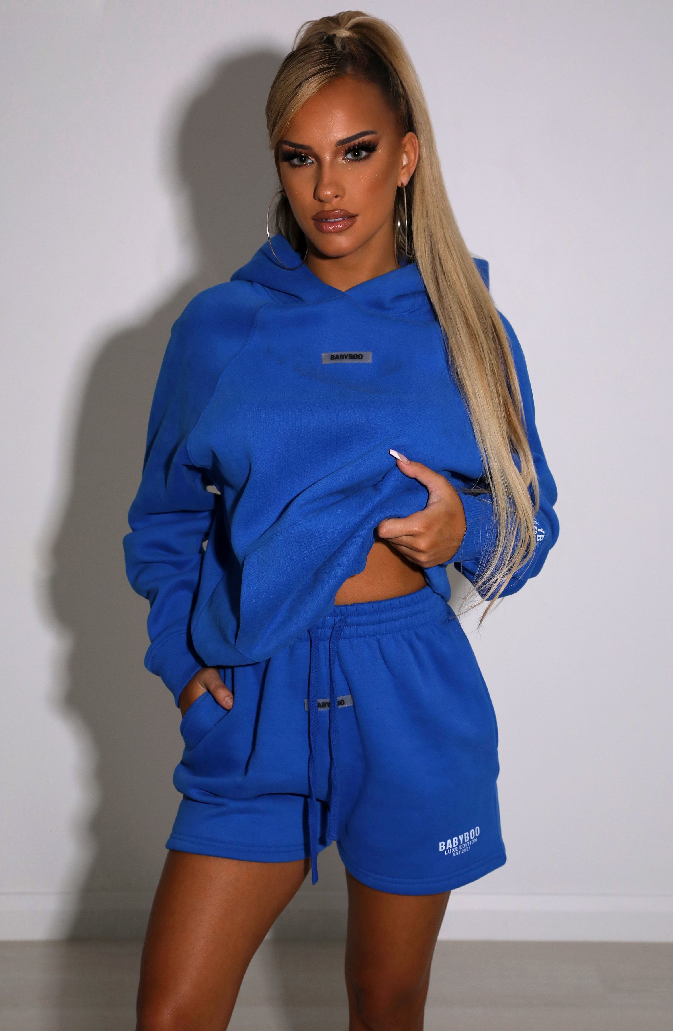 Ivy Luxe Hoodie - Electric Blue