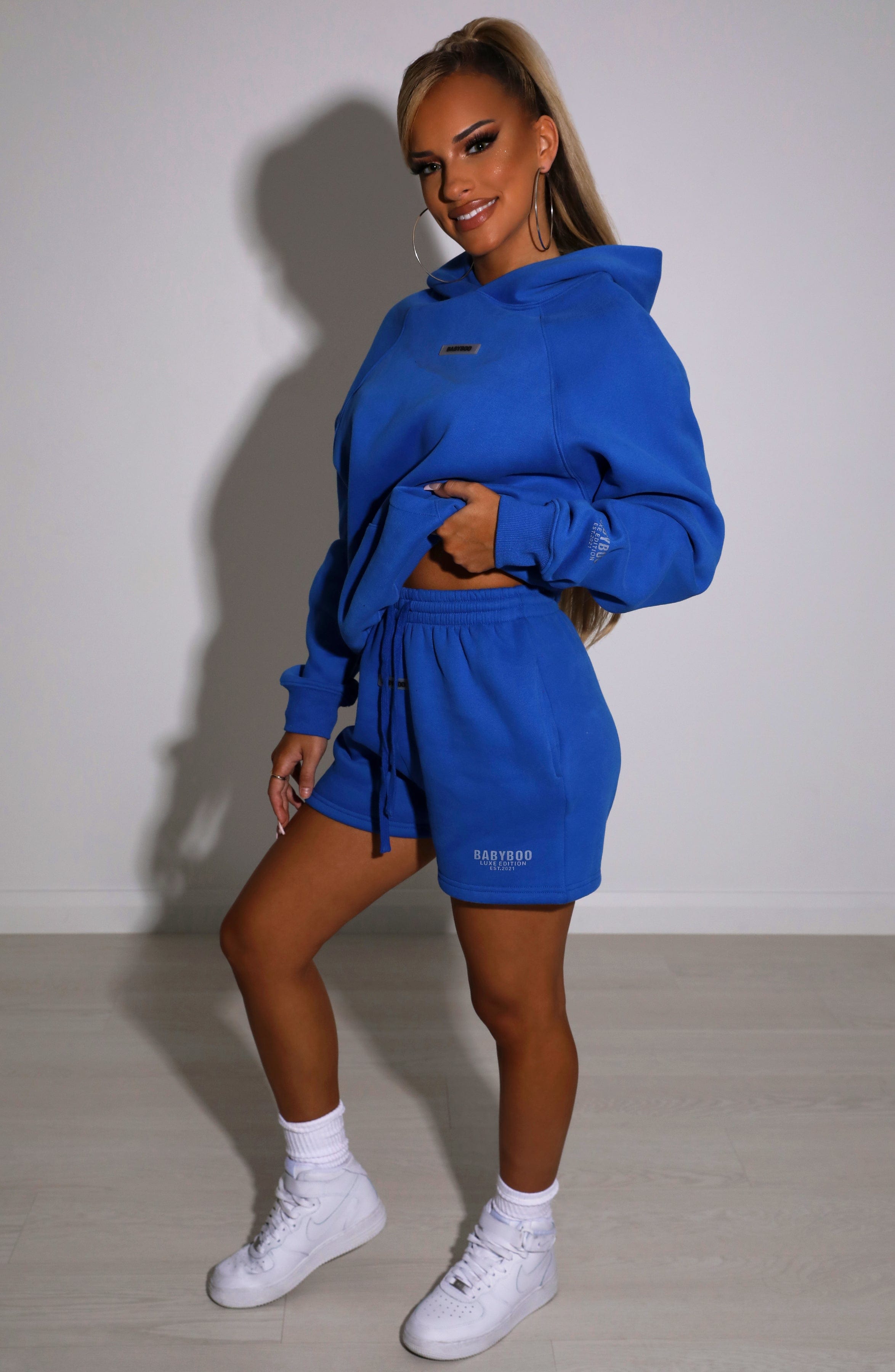 Ivy Luxe Hoodie - Electric Blue