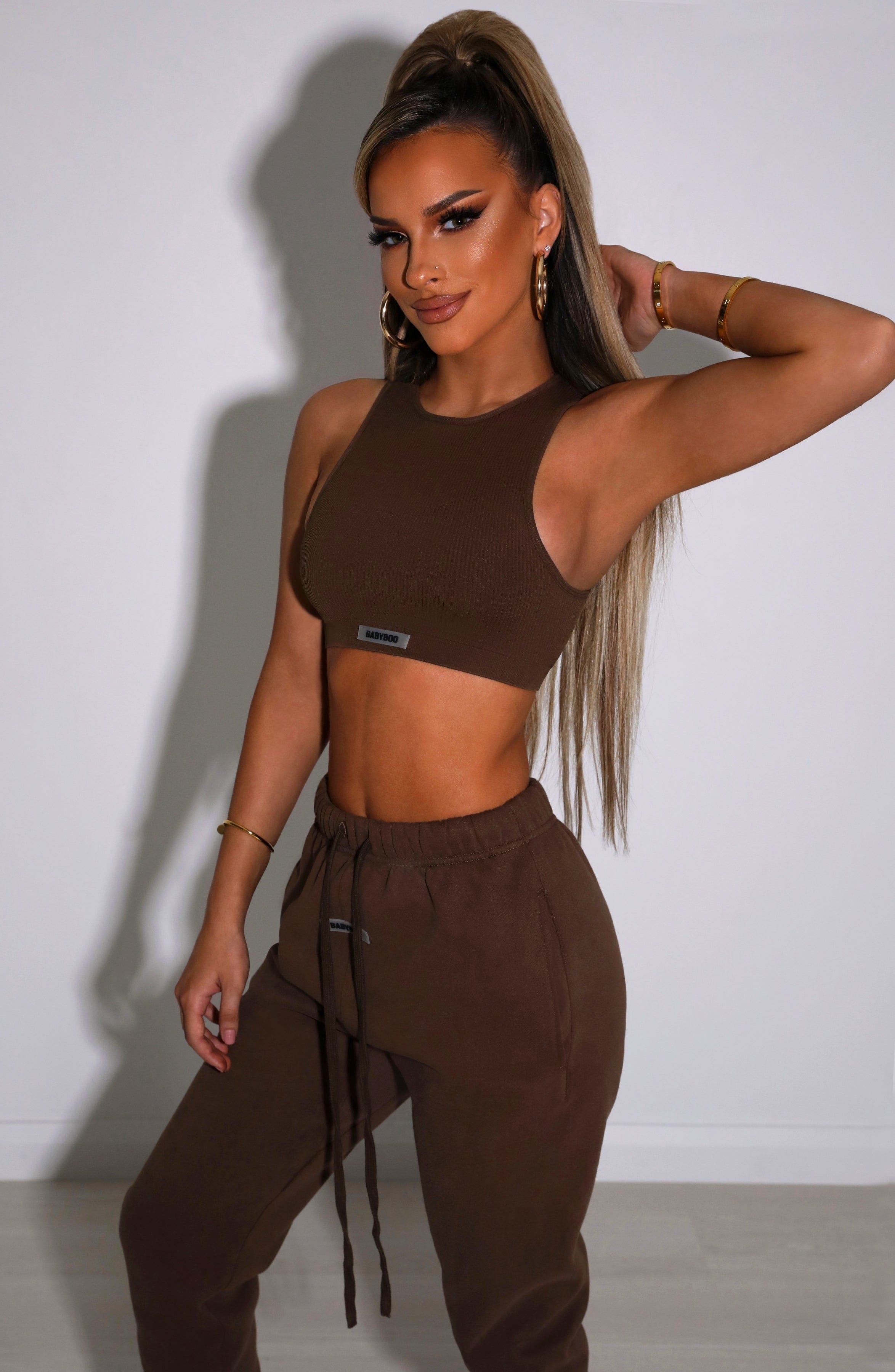 Jae Luxe Crop - Chocolate