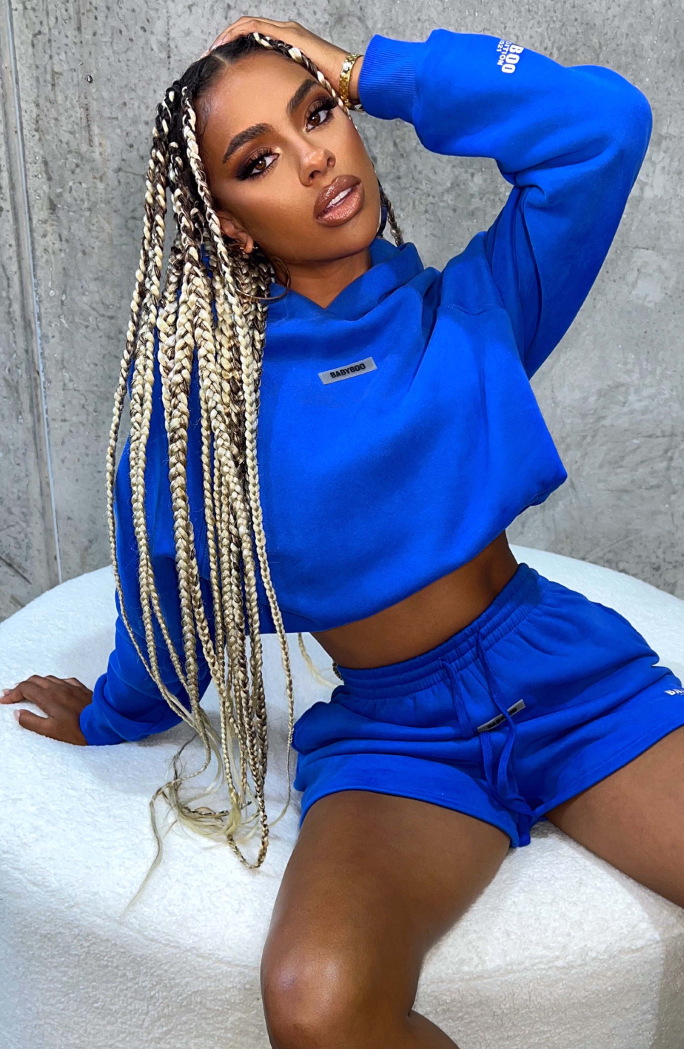 Ivy Luxe Hoodie - Electric Blue