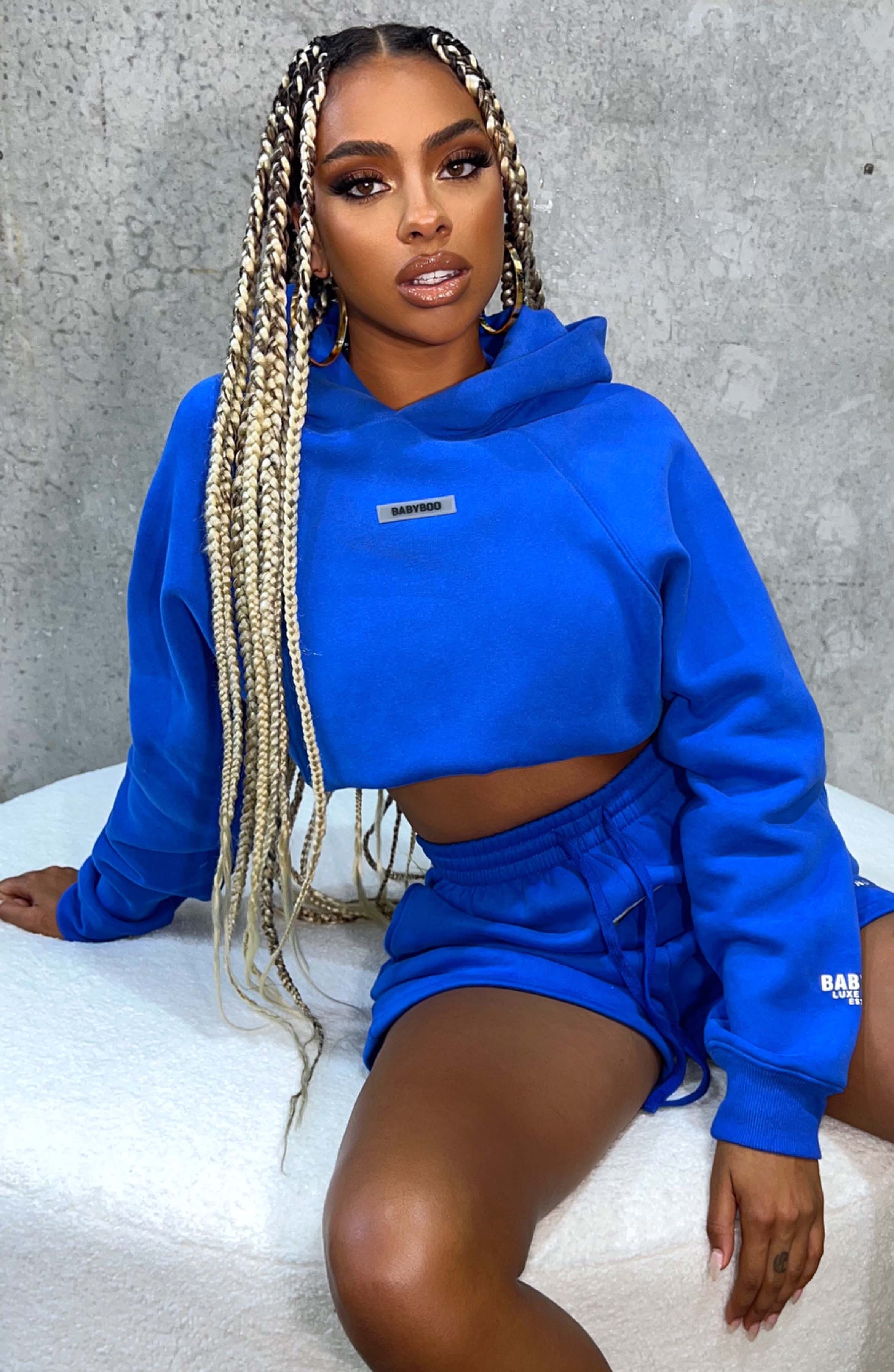 Ivy Luxe Hoodie - Electric Blue